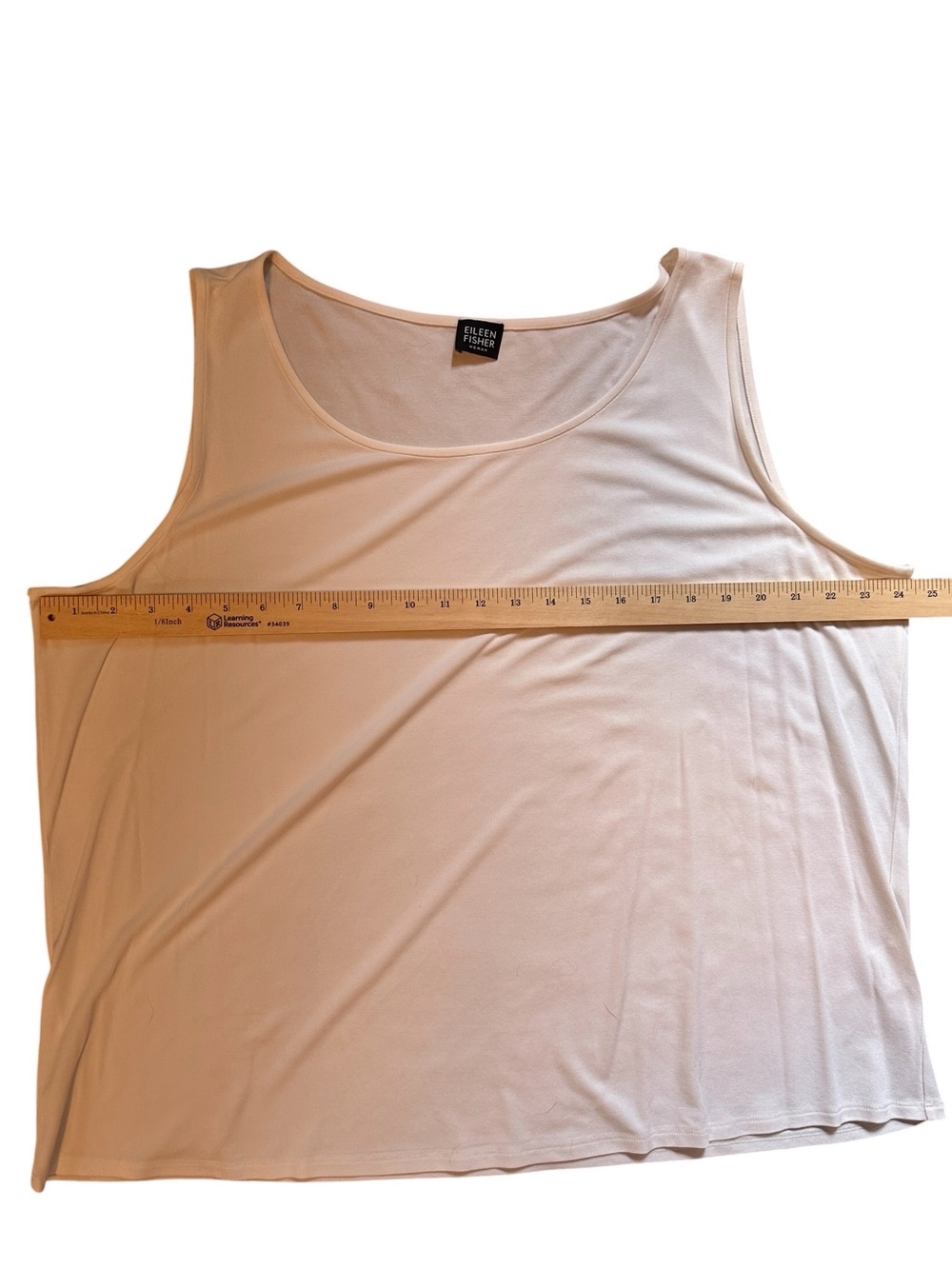 Eileen Fisher Ivory 100% Silk Sleeveless Top - Picture 3 of 6